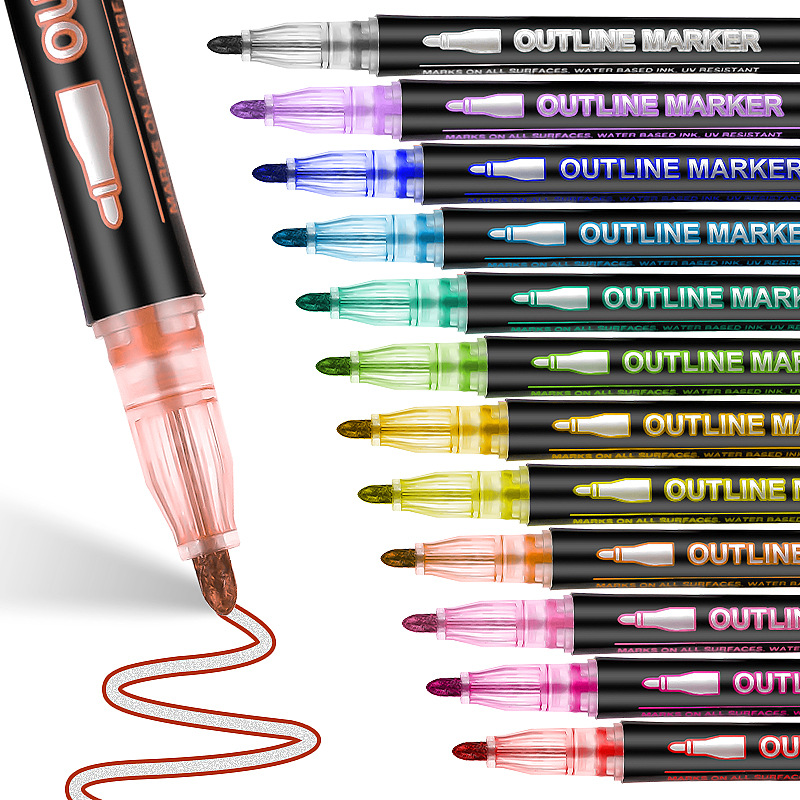 Highlighter Set Pastel - Pennarello Artistico a Doppia Linea 8-60