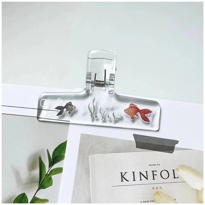Binder Clip Assorted - Clip per raccogli documenti in acrilico
