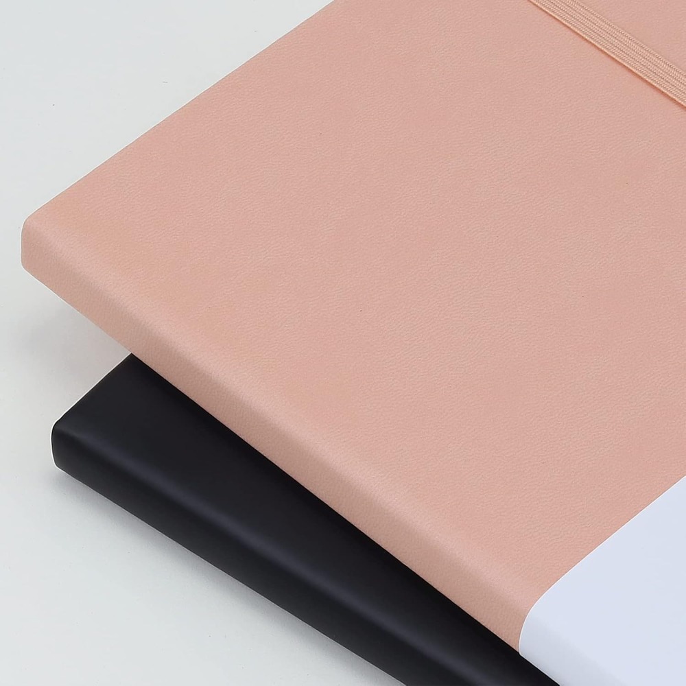 Journal Leather Hardcover - Quaderno con pagine a righe, carta