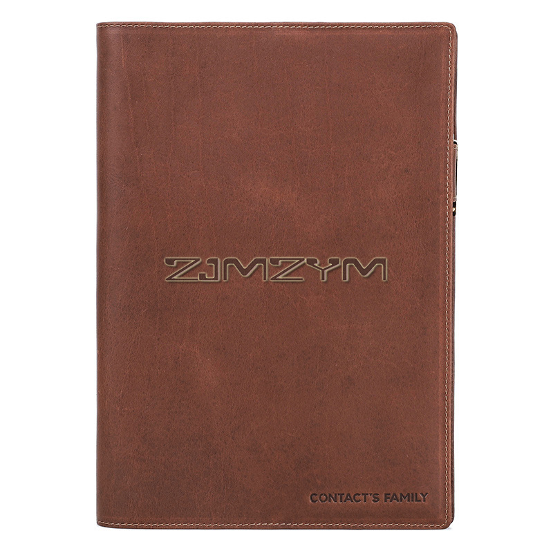 Journal Leather Hardcover - Custodia in pelle per notebook con