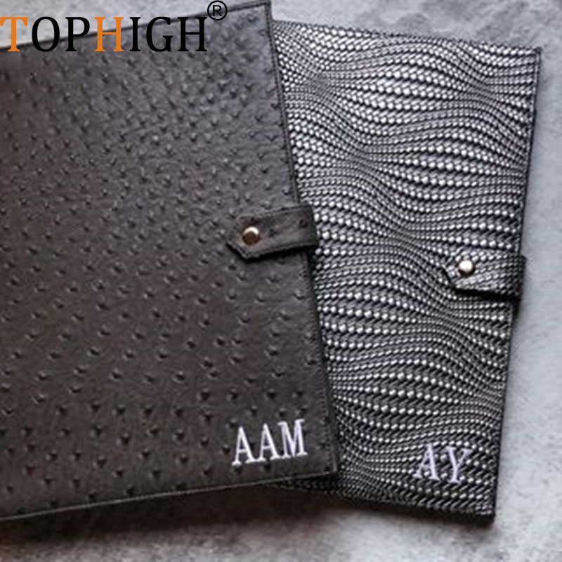 Portfolio Folder Zip - TOPHIGH Recentemente Ufficio Donne Coccodrillo Modello