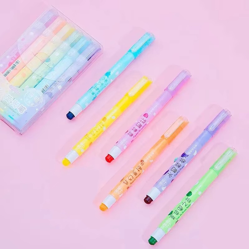 Highlighter Set Pastel - 6 colori/set Evidenziatori in gel pastello