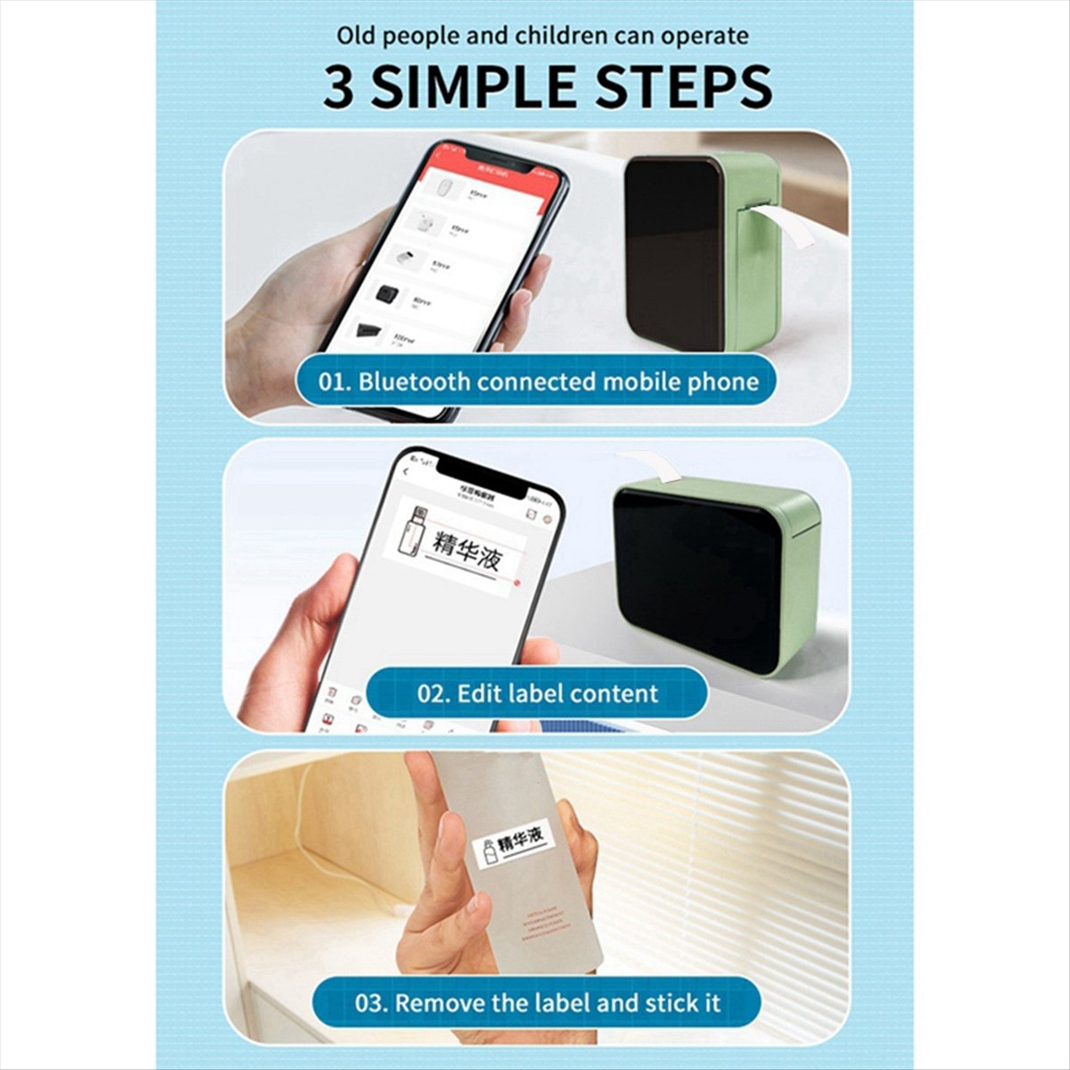 Compatibile con la stampante d - Label Printer Tape recensione e prezzo