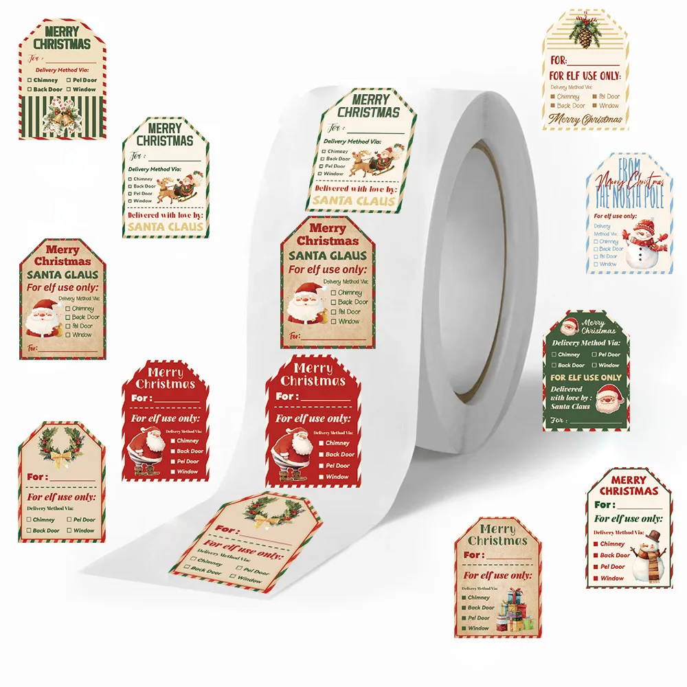 Rotolo di 500 Adesivi Natalizi - Label Printer Tape recensione e prezzo