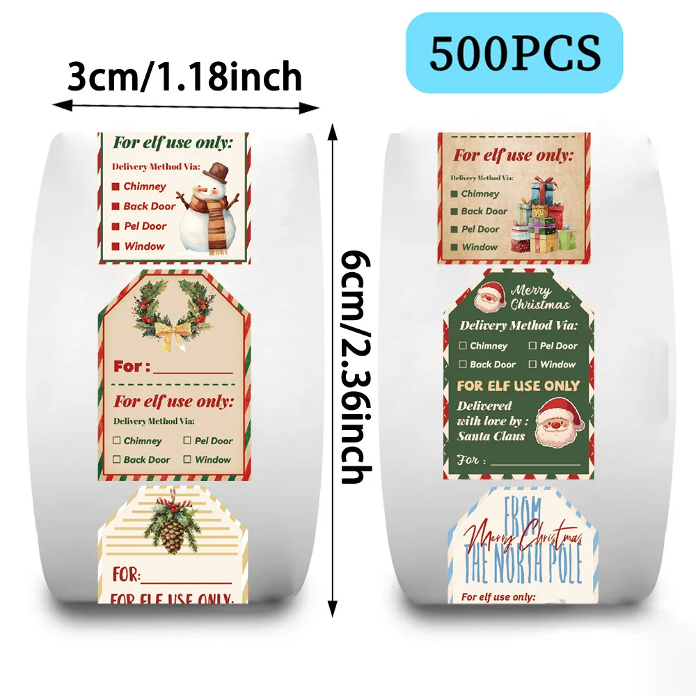 Rotolo di 500 Adesivi Natalizi - Label Printer Tape recensione e prezzo