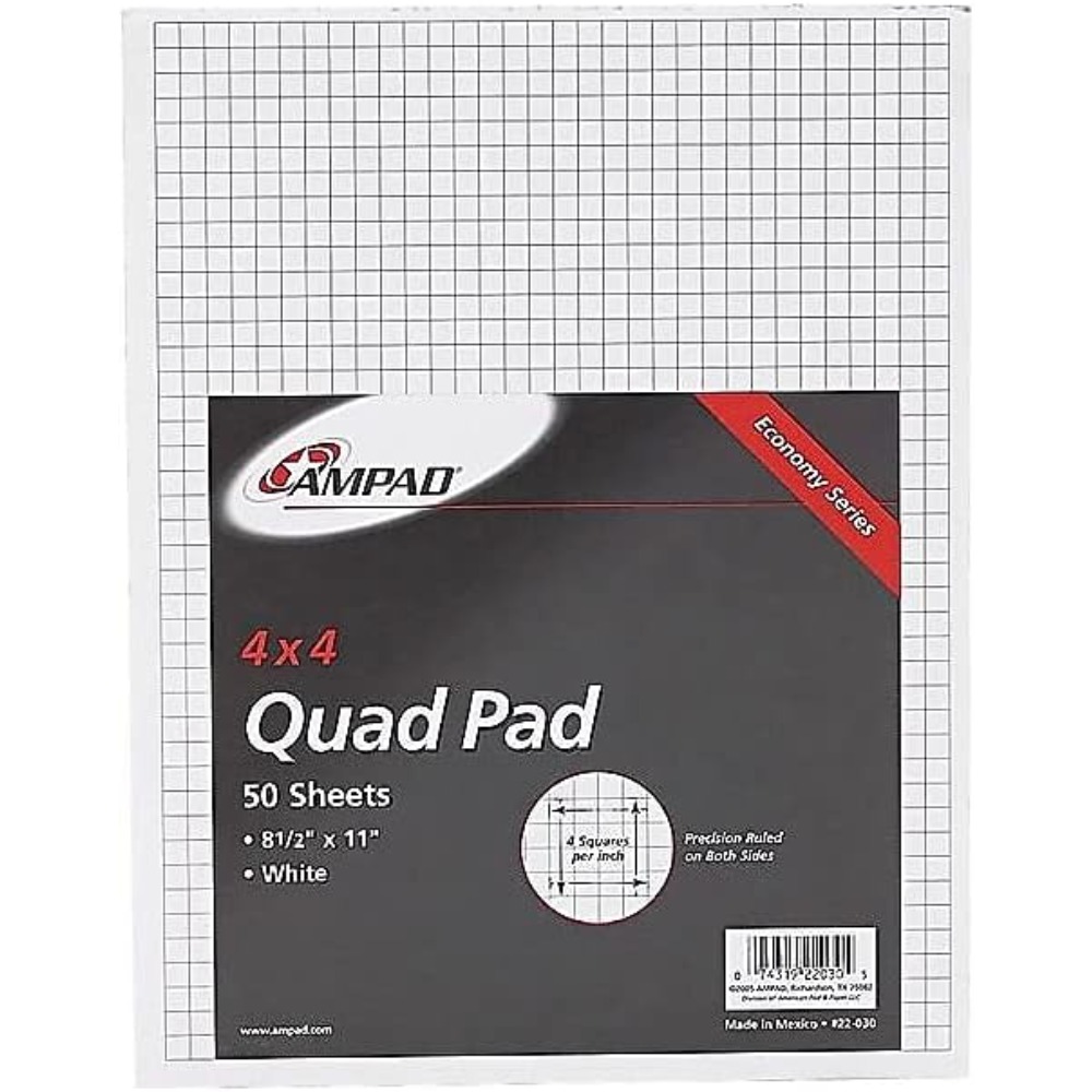 Blocco di Carta a Quadretti 8. - Graph Paper Pad recensione e prezzo